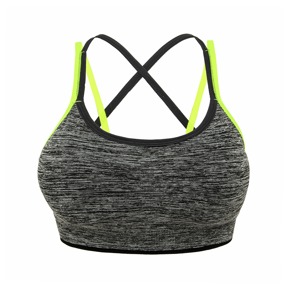 Women's Removable pad Sports Bra Seamless High Impact Running Yoga Stretch Bra - Picture 155 of 192