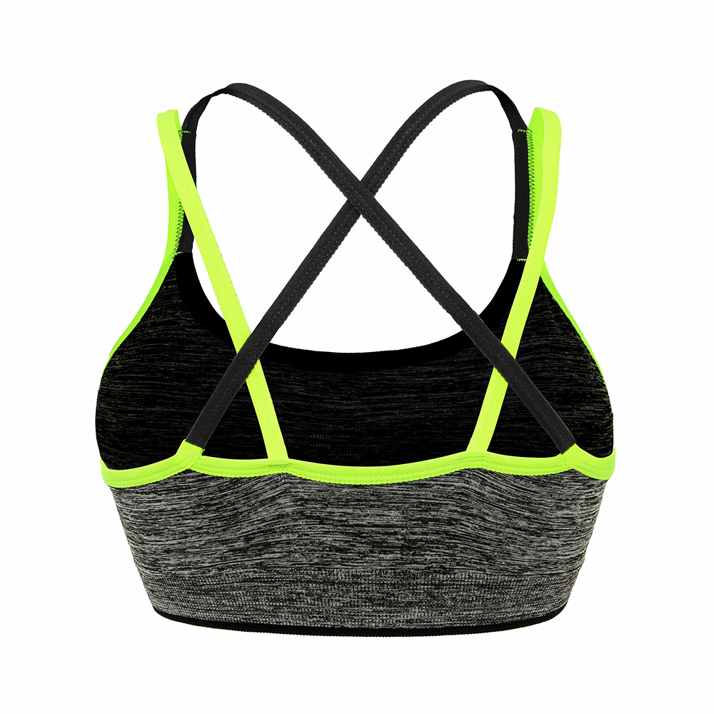 Women's Removable pad Sports Bra Seamless High Impact Running Yoga Stretch Bra - Picture 157 of 192