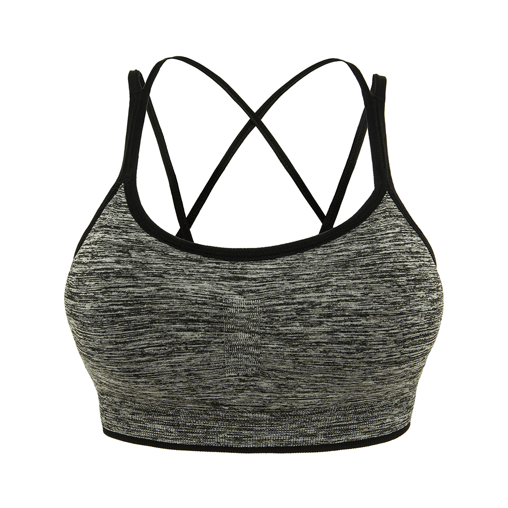 Women's Removable pad Sports Bra Seamless High Impact Running Yoga Stretch Bra - Picture 164 of 192