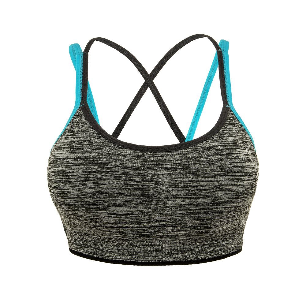 Women's Removable pad Sports Bra Seamless High Impact Running Yoga Stretch Bra - Picture 169 of 192
