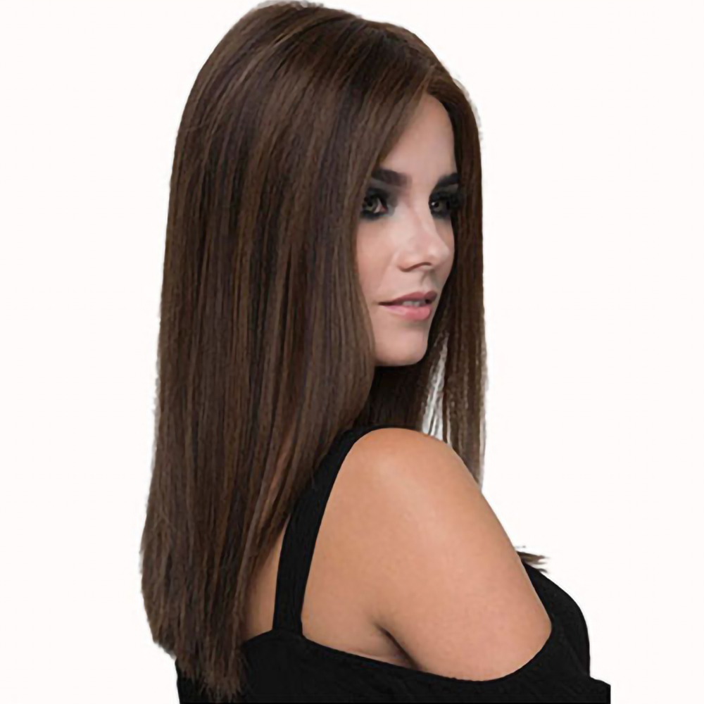 Fashion Women Sexy Long Wigs Straight Hair Wig Dark Brown Natural