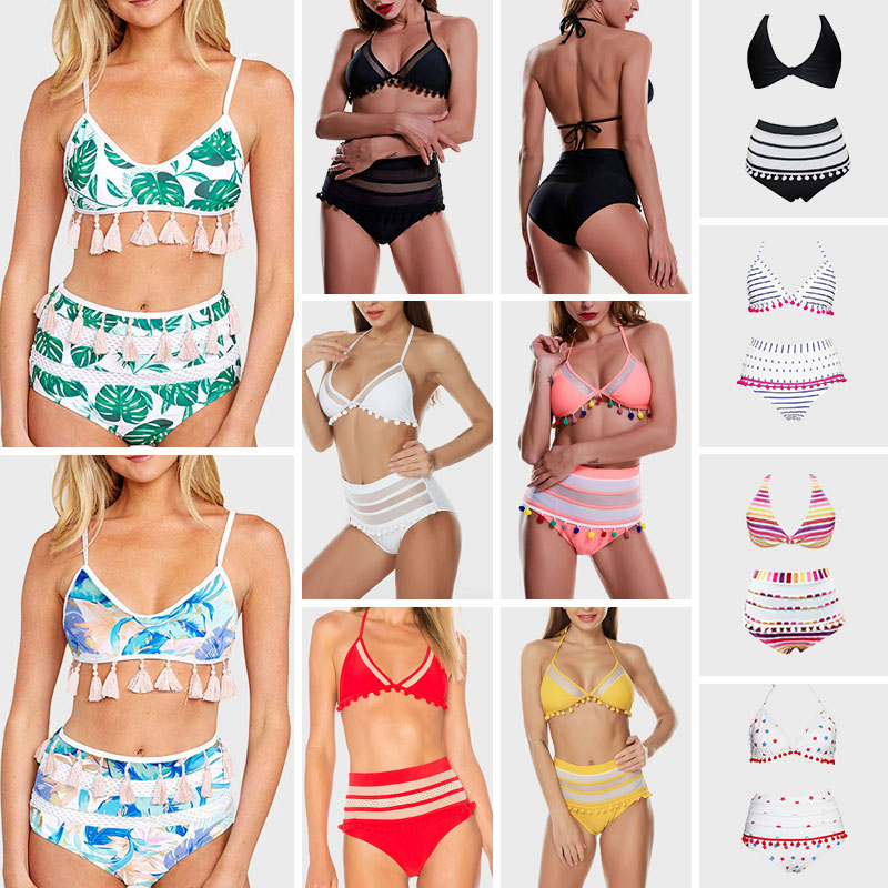 high waisted swimwear sets