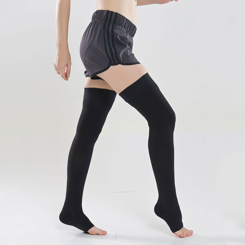 Thigh High Compression Stockings Varicose Veins Support Sport Stockings ...