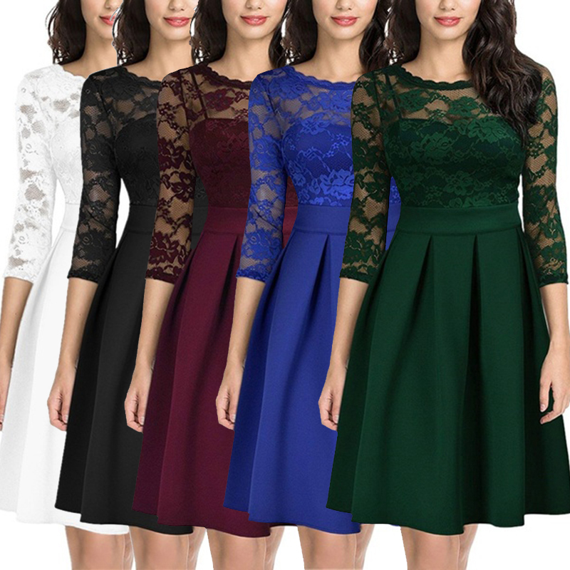 formal lace midi dress