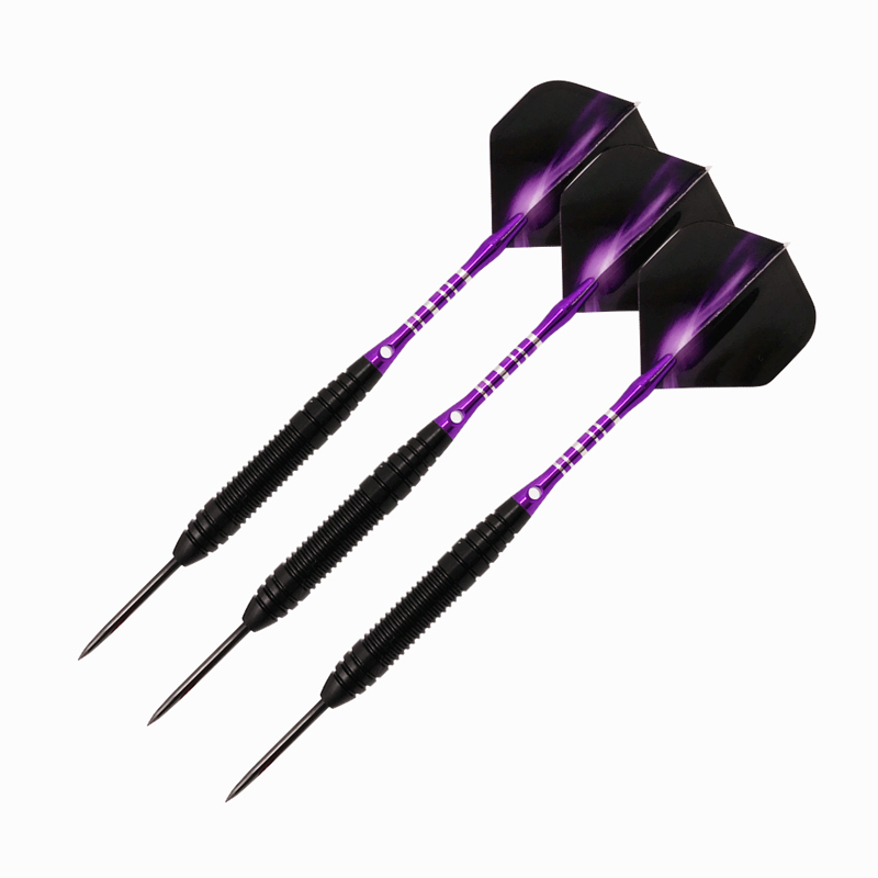 3X Professional Sports Darts Steel Tips&Aluminium Shafts&Darts Needle Purple 