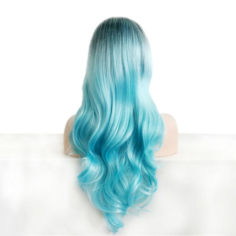 silver blue wig