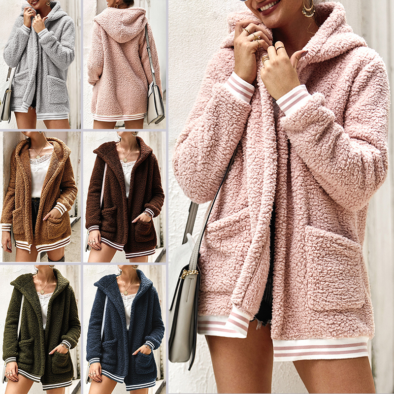 hooded fleece coat womens