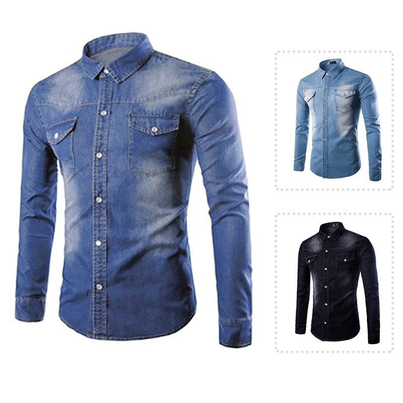 mens soft denim shirt