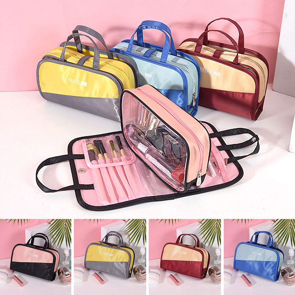 Large Ladies Cosmetic Makeup Travel Wash Toiletry Bag Portable Organizer Handbag | eBay