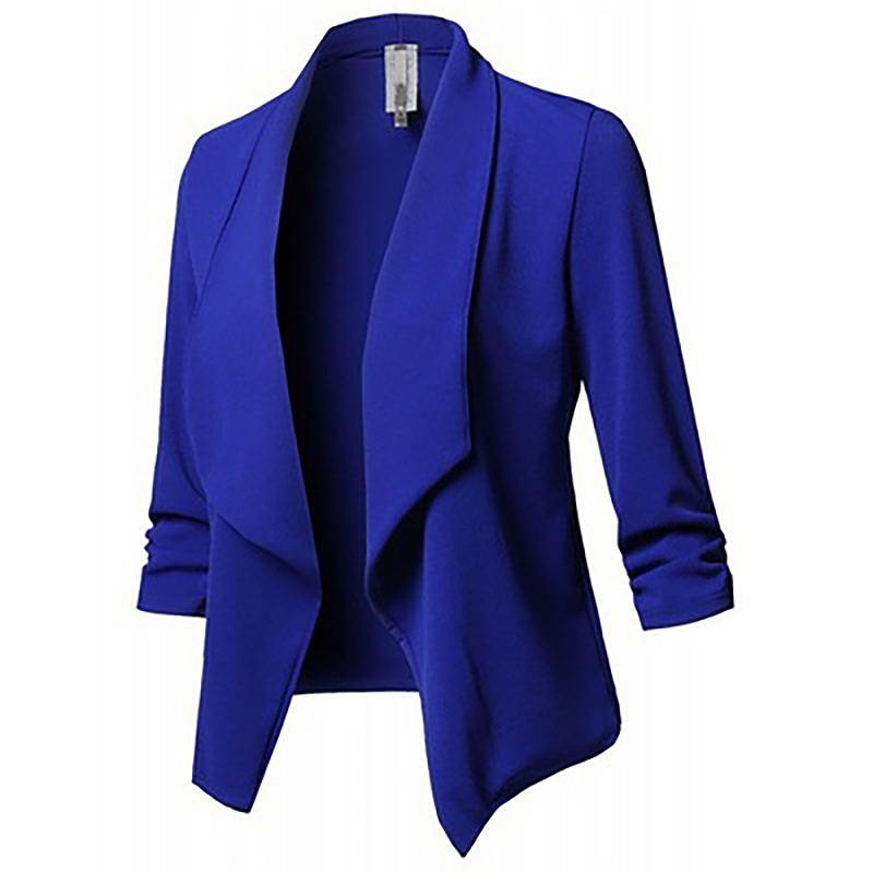 Womens Lightweight Classic Draped Open Front Blazer with Plus Size