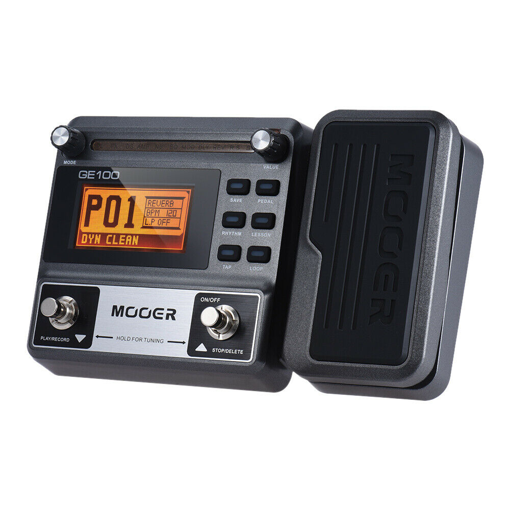 MOOER GE100 Guitar Multi-Effects Pedal 66 Effects 180s Loop