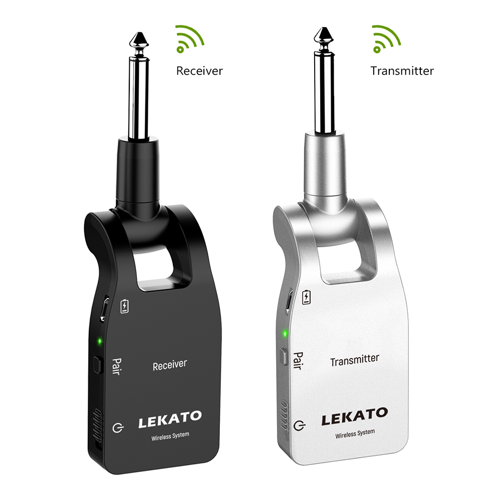 LEKATO WS-10 2.4G Wireless Guitar System Transmitter Receiver 280