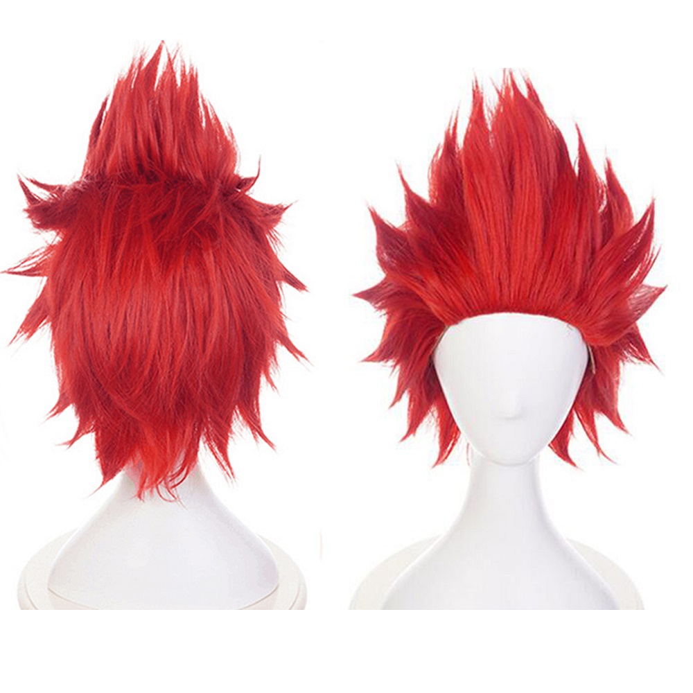 short red anime wig
