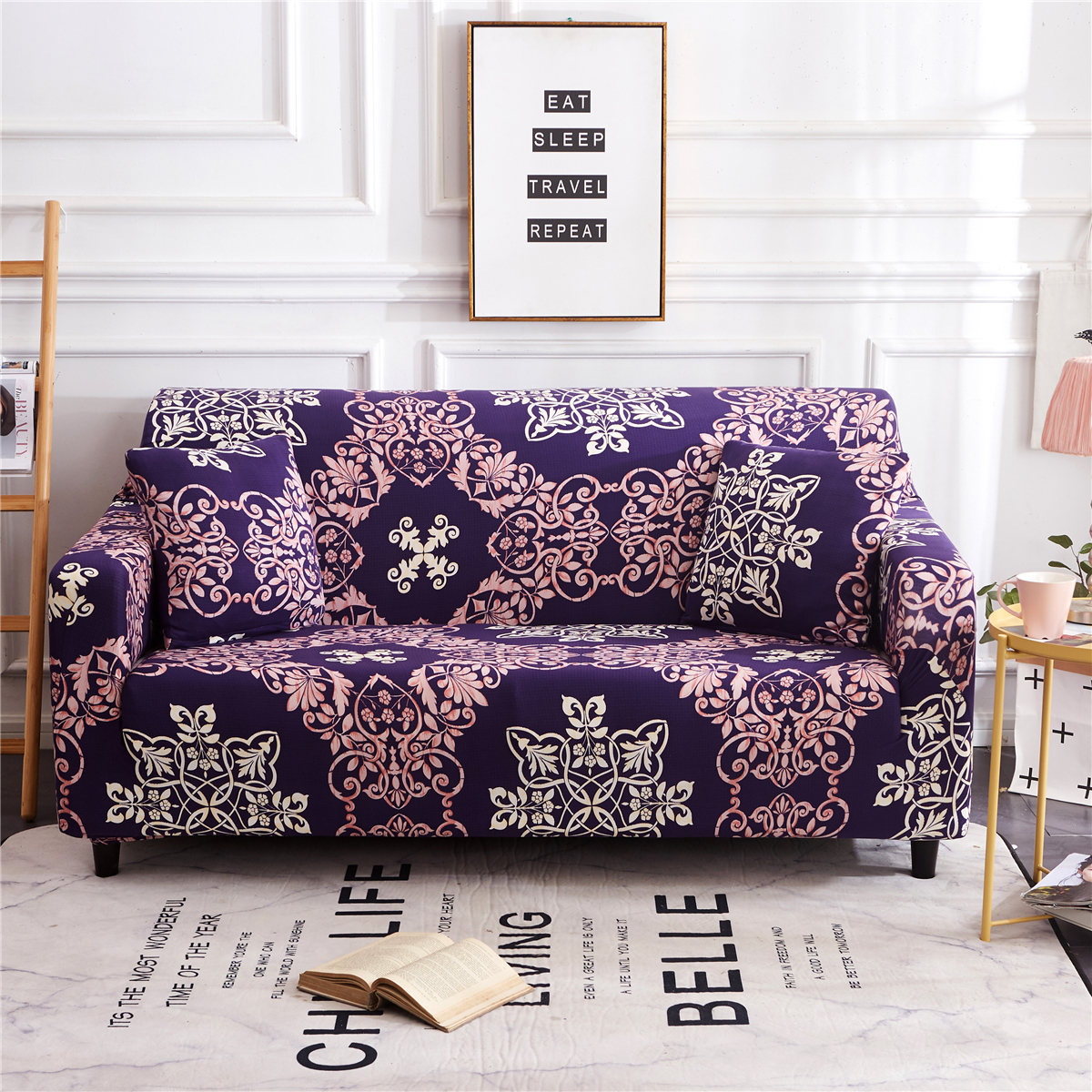Details about   1-4Seater Sofa Cover Stretch Universal  Soft Couch Protector with Elastic Bottom 