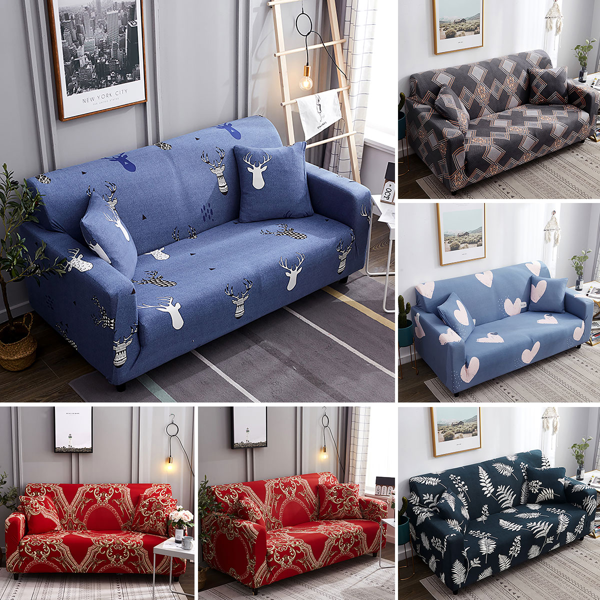 1 2 3 4 Seater Stretch Soft Sofa Cover Couch Covers Slipcovers Protector Fl Ebay 1 2 3 4 Seater Stretch Soft Sofa Cover