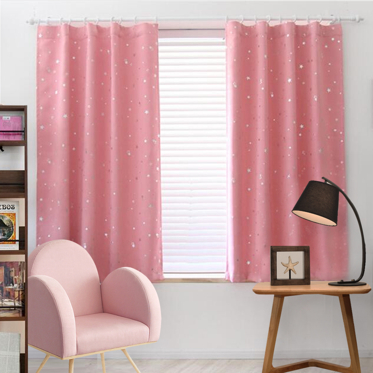 Star Thermal Blackout Curtains Hooks, Curtains For Boy And Girl Room