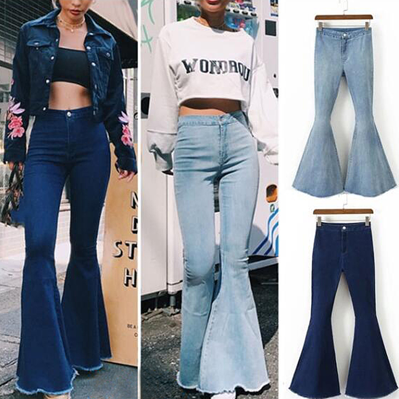 high waisted vintage flare jeans
