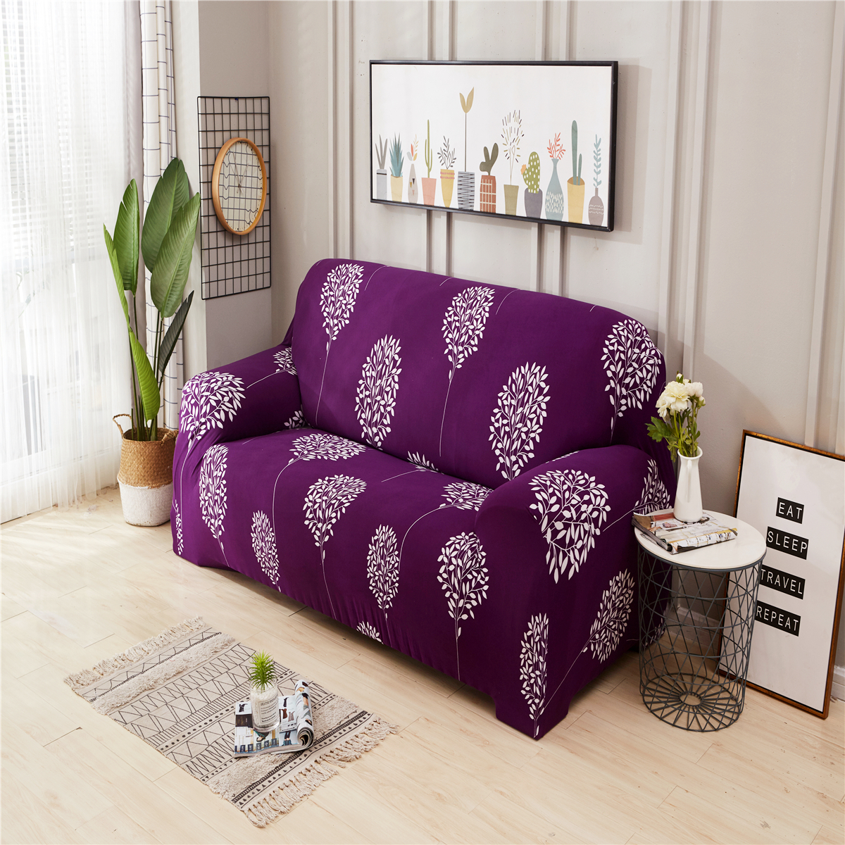 1,2,3,4Seater Stretch For Elastic Fabric Sofa Cover Couch Covers Spandex Protect 