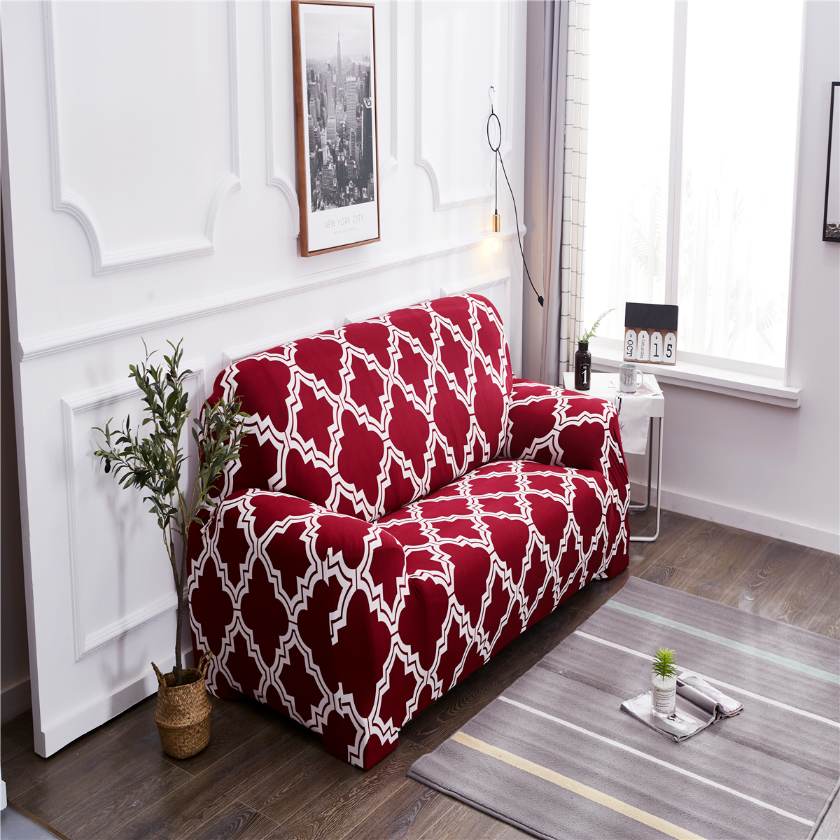 1/2/3/4 Seater Slipcover Stretch Sofa Cover Couch Loose Cover Tight