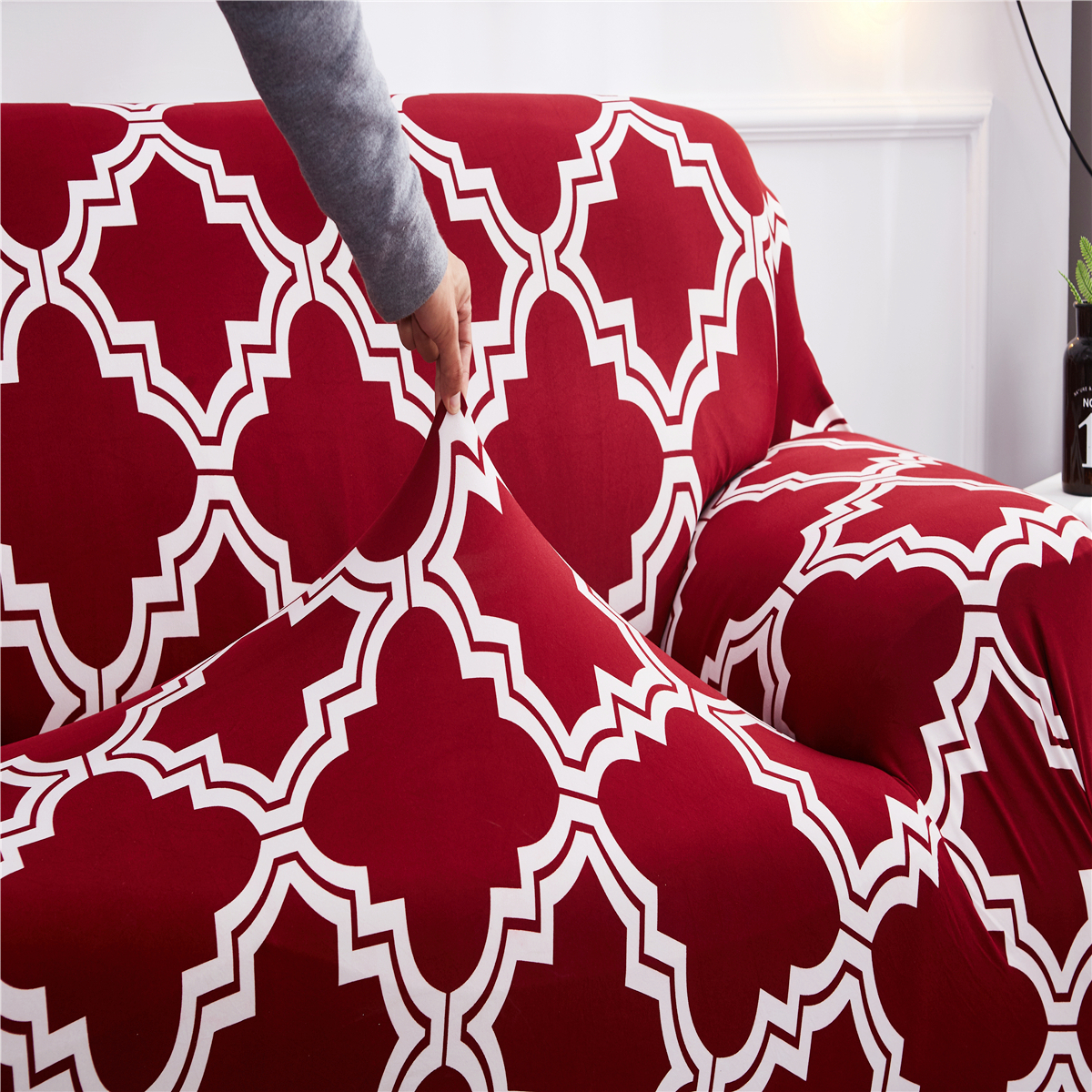 1/2/3/4 Seater Slipcover Stretch Sofa Cover Couch Loose Cover Tight