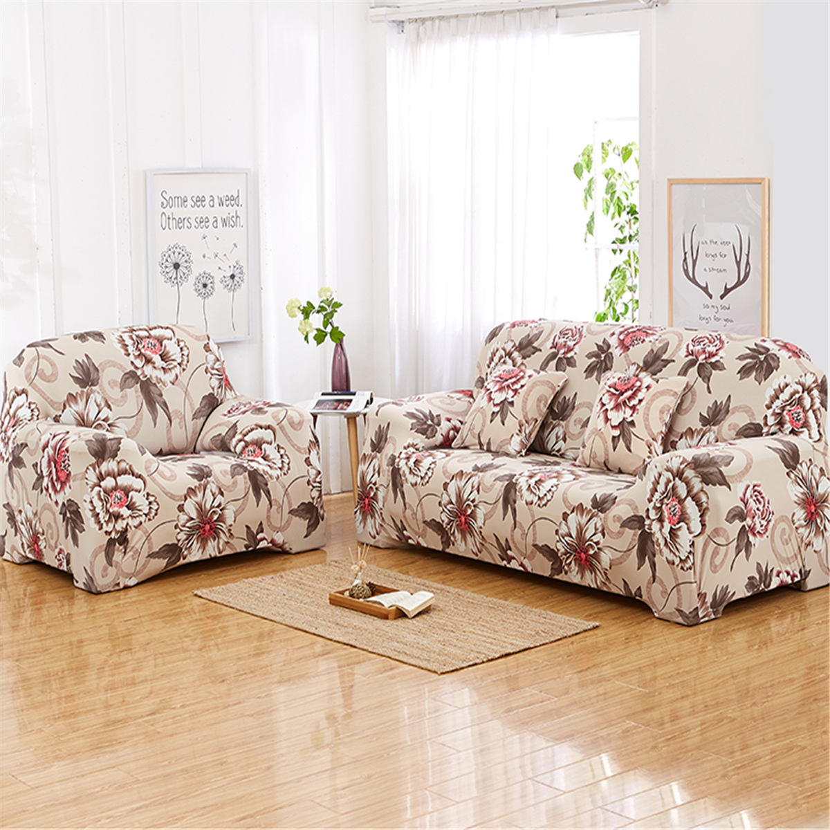 Details about   Fashion Home Decor Floral Sofa Bed Cover Stretch Slipcover Couch Cover Dirtproof 