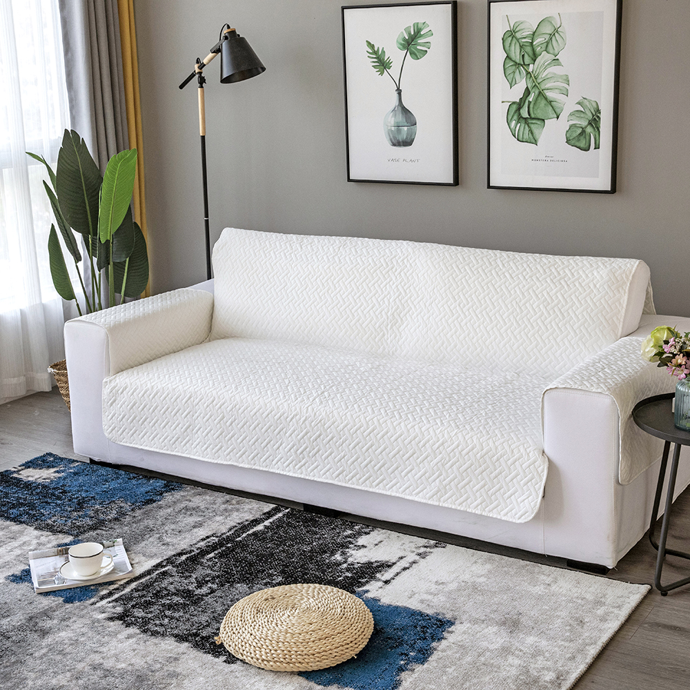 Quilted Sofa Cover Anti Skid Slip Pet Protector Home Couch Sofa Car