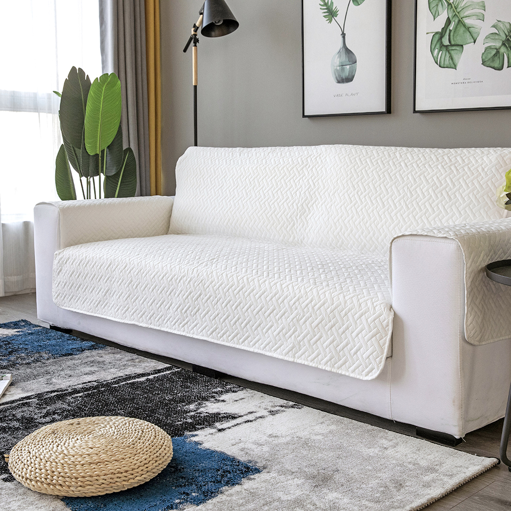 Quilted Sofa Cover Anti Skid Slip Pet Protector Home Couch Sofa Car