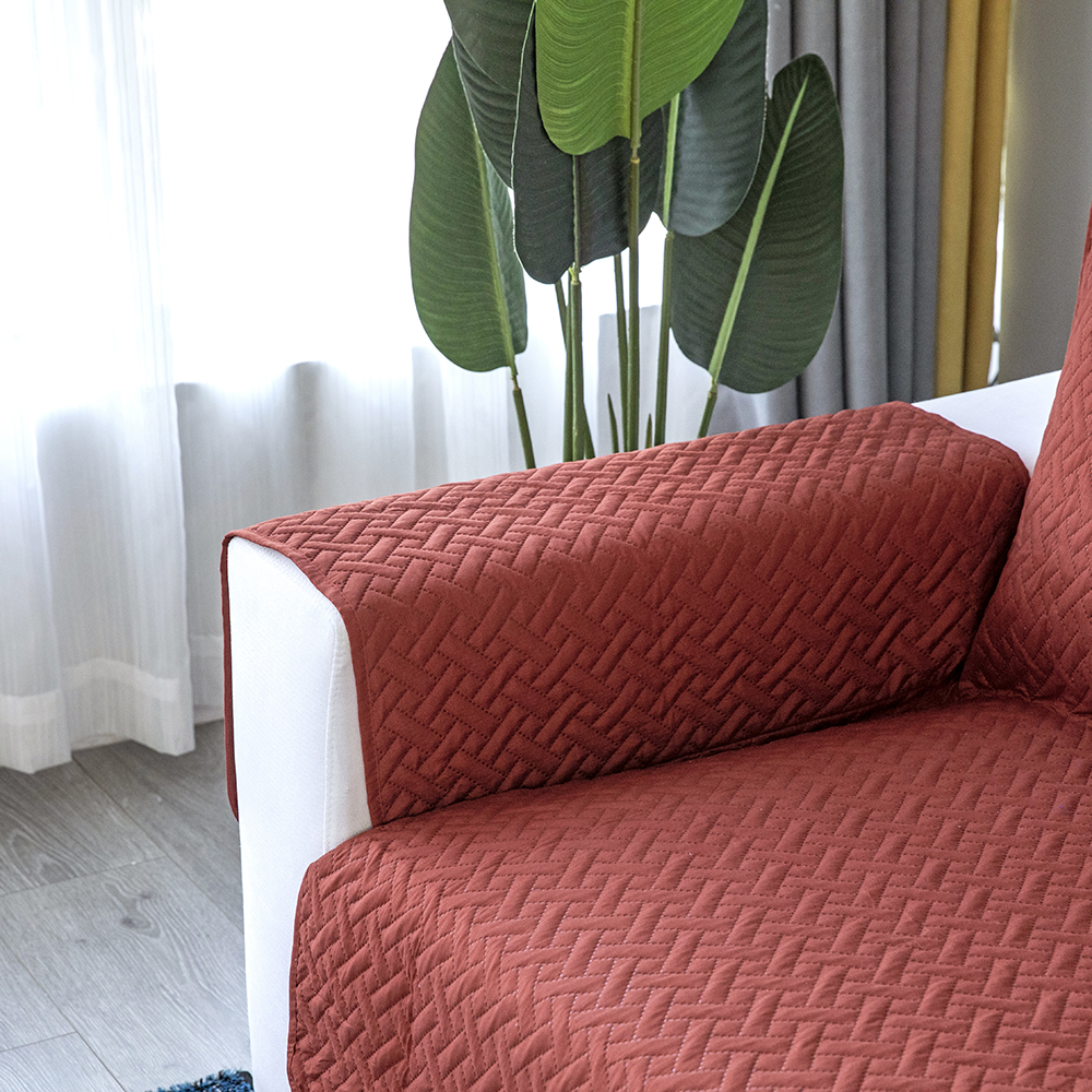 Quilted Sofa Cover Anti Skid Slip Pet Protector Home Couch Sofa Car