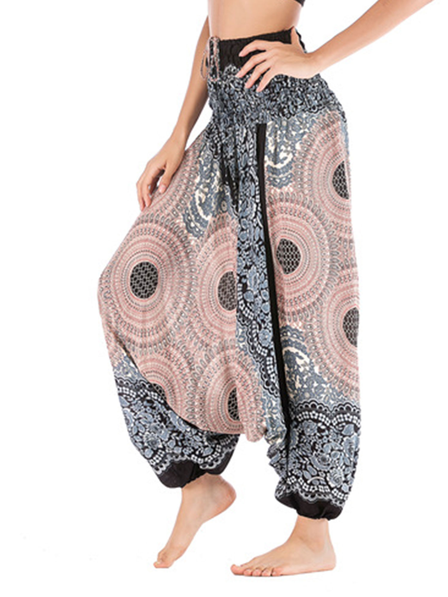 Women's Yoga Harem Trousers Boho Baggy Leggings Hippy Loose Hippie Thai ...