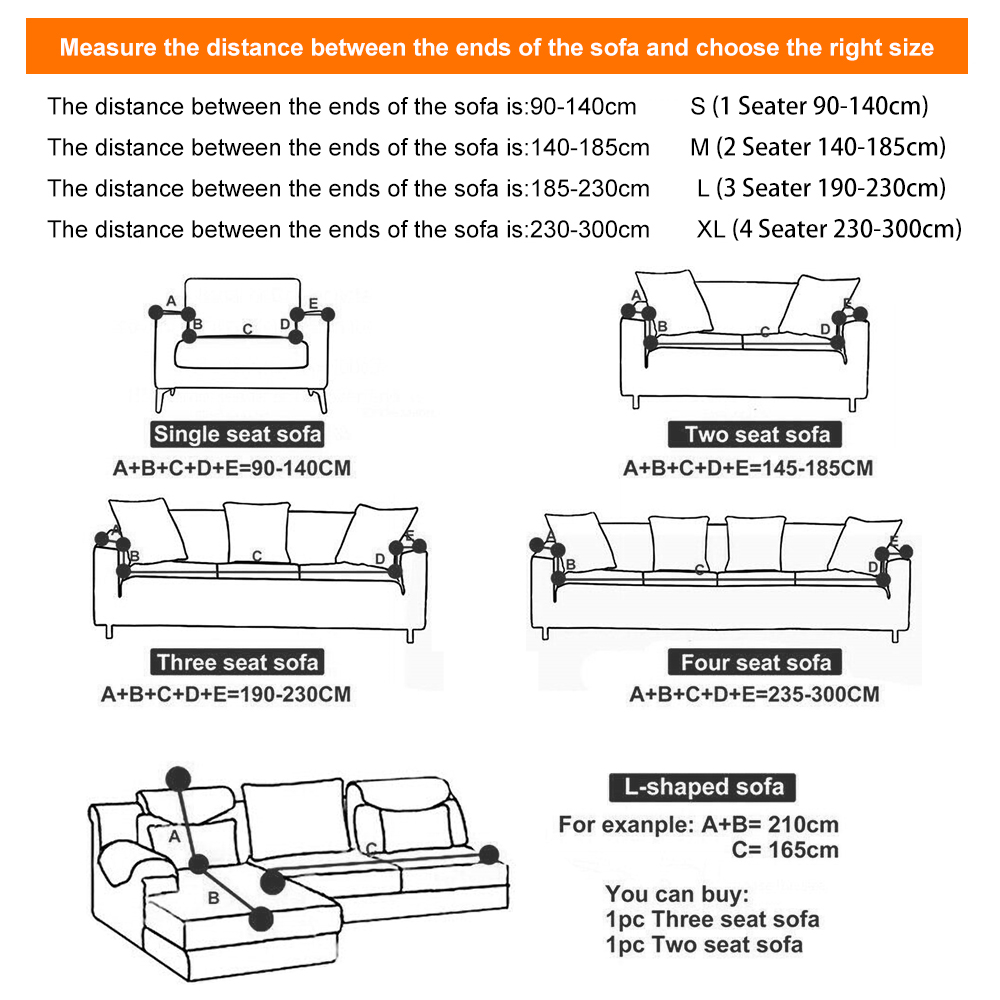 Universal Stretch Chair Sofa Covers 1 2 3 4 Seater Protector Couch Slipcover US