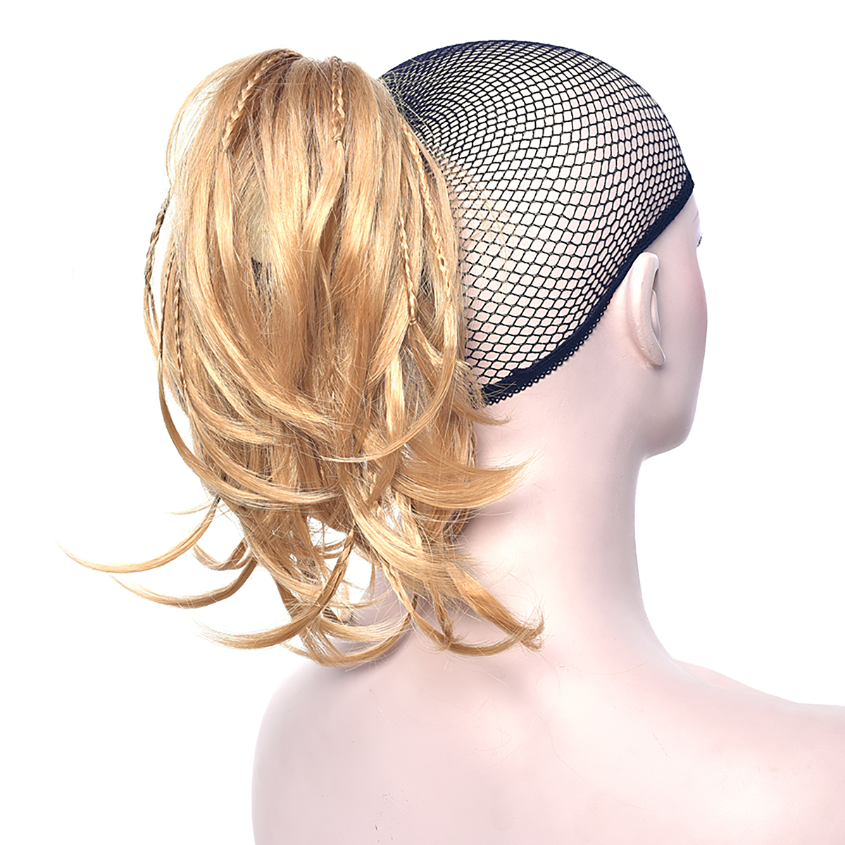 Ponytail Messy Style Hair Extension Braid Synthetic Hairpiece With Jaw