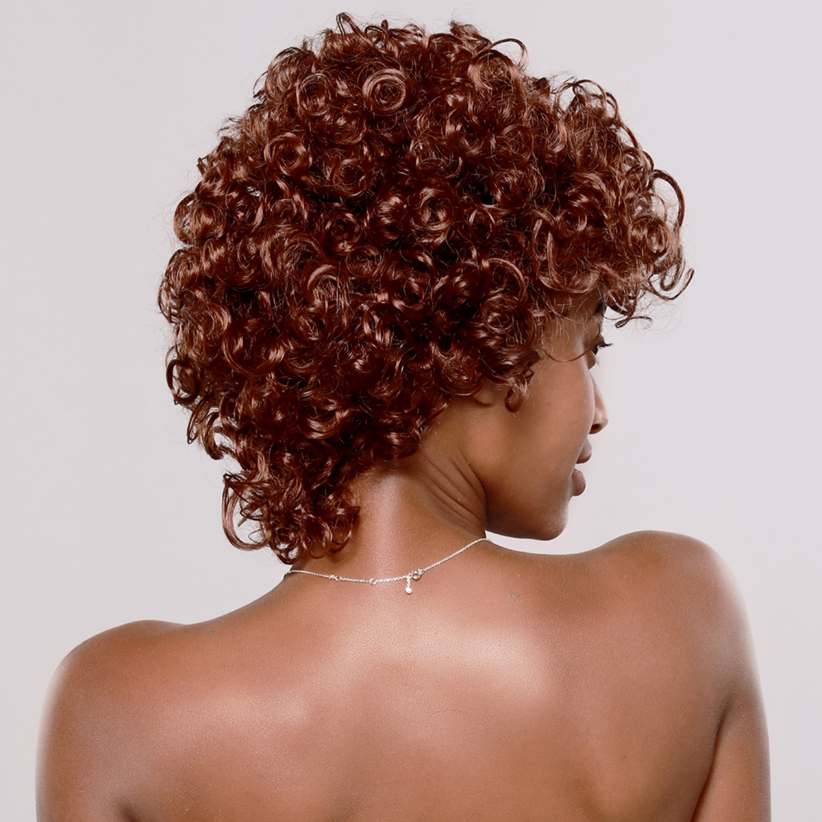 Short Afro Curly Wigs Pixie Cut Wig Synthetic For African American 