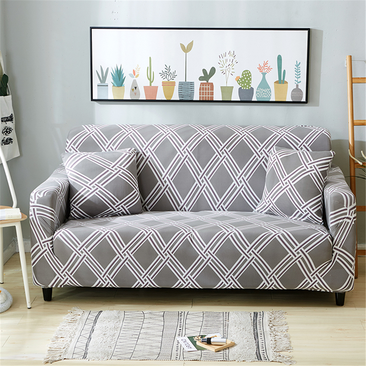 Details about   Retro 1/2/3/4 Spandex Sofa Covers 4 Seater Set Couch Cover Slipcovers Protector 