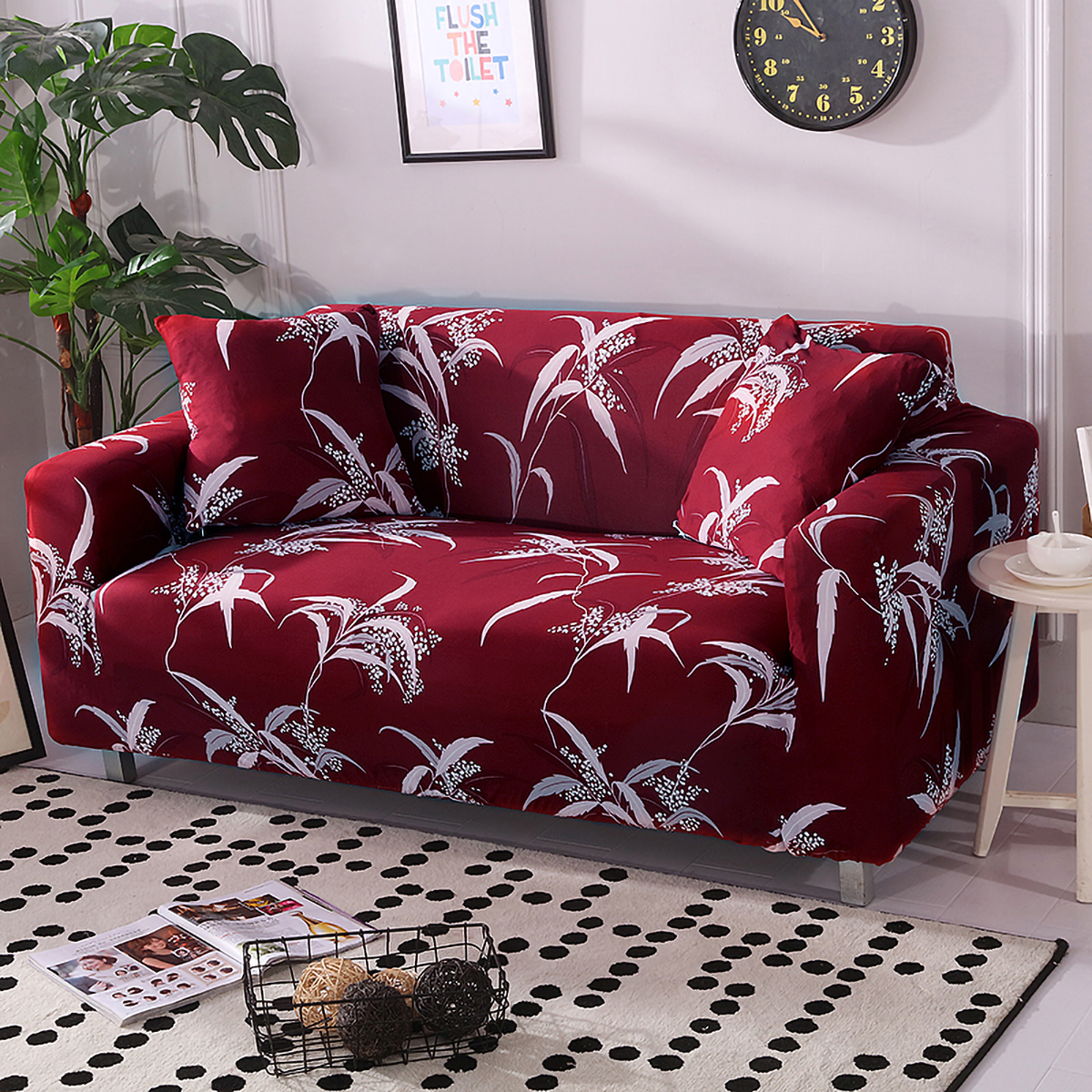 Details about   Stretch Chair Sofa Covers 1 2 3 4Seater Protector Washable Couch Cover Slipcover 
