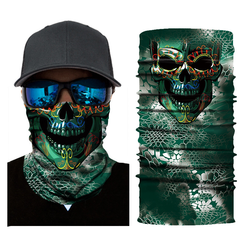 Skull Face Shield Bike Neck Gaiter Balaclava Tactical Scarf Bandana Headband UK 