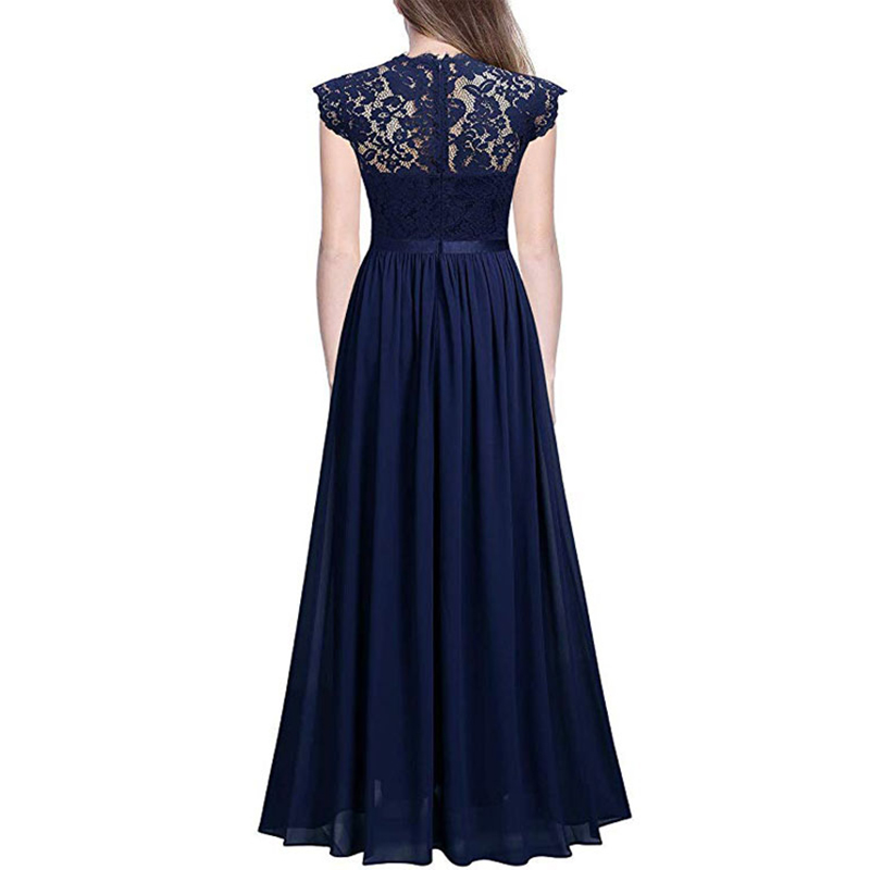 Women Wedding Bridesmaid Formal Maxi Dress Party Cocktail Ball Gown ...
