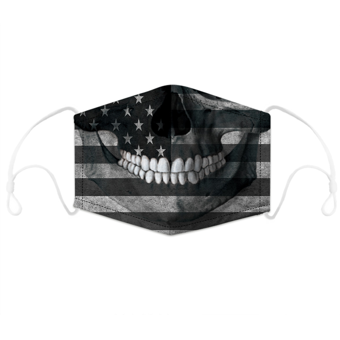 Unisex Fashion Face Covering,Washable Reusable 3D Printed Mouth Protector for Adults