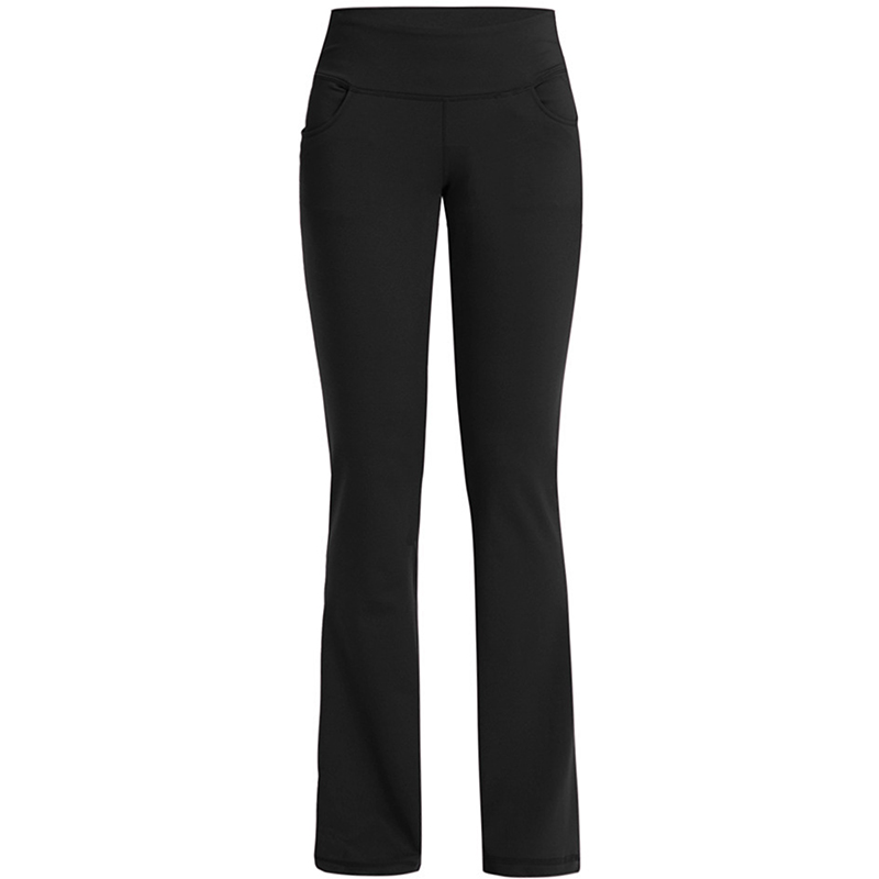 side pocket yoga pants in wide leg