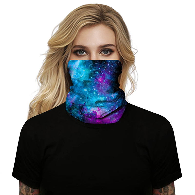 Unisex Cycling Face Mask Tube Scarf Head Wrap Neck Head Scarf Snood ...