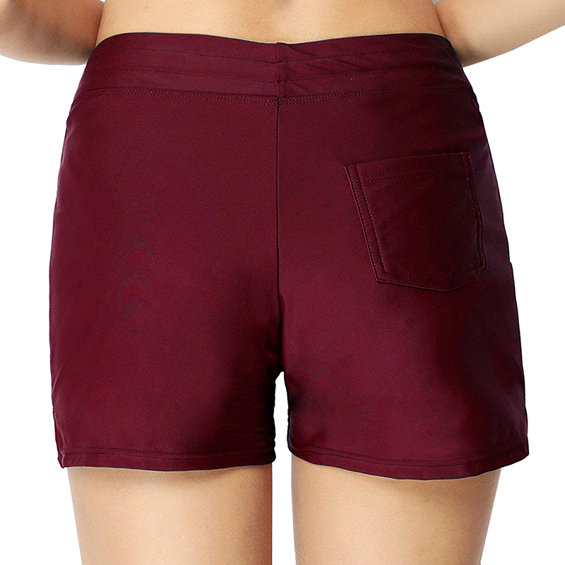 Women Swim Shorts High Waist Bikini Bottoms Briefs Beachwear Bath Pants