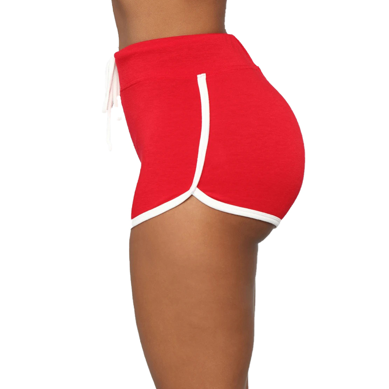 Fashion Women's Shorts Summer Gym Shorts Cute Dog Claw Mid-Waist Sports  Shorts Y Beach Fitness Pants Women's Oversize Shorts-Red