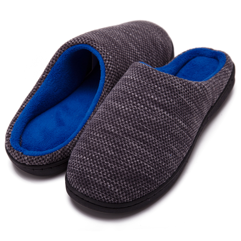 Men Women Memory Foam Slippers Indoor Home House Anti Slip Comfy Shoes Size 5-14 