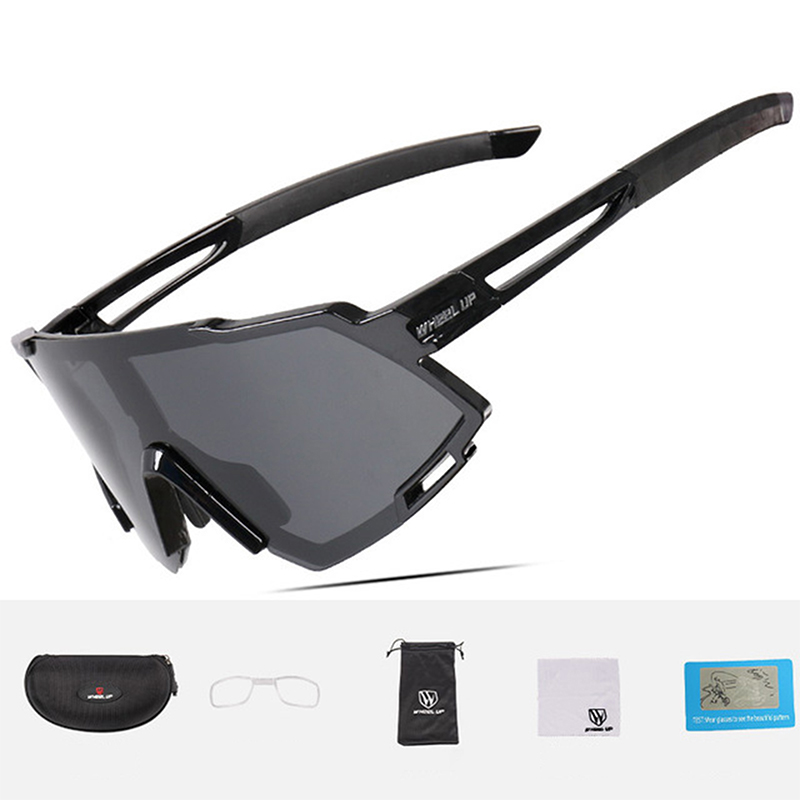 Polarized Cycling Sunglasses UV400 Anti-Fog Bike Glasses Goggles Eyewear Rain 