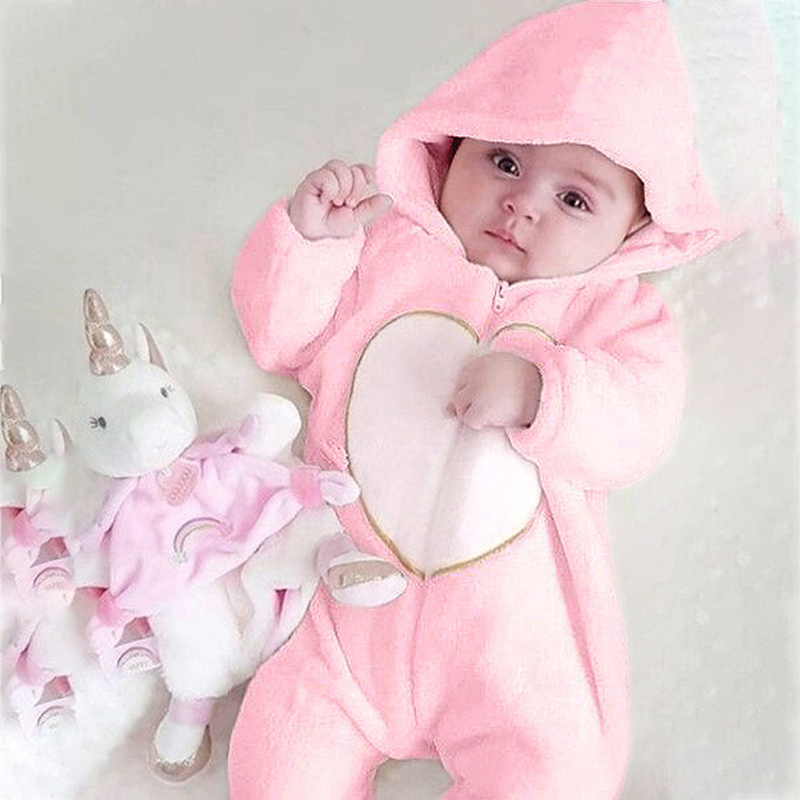 Infant Baby Boy Girl Kids Cotton Romper Jumpsuit Bodysuit Hooded Clothes Outfits