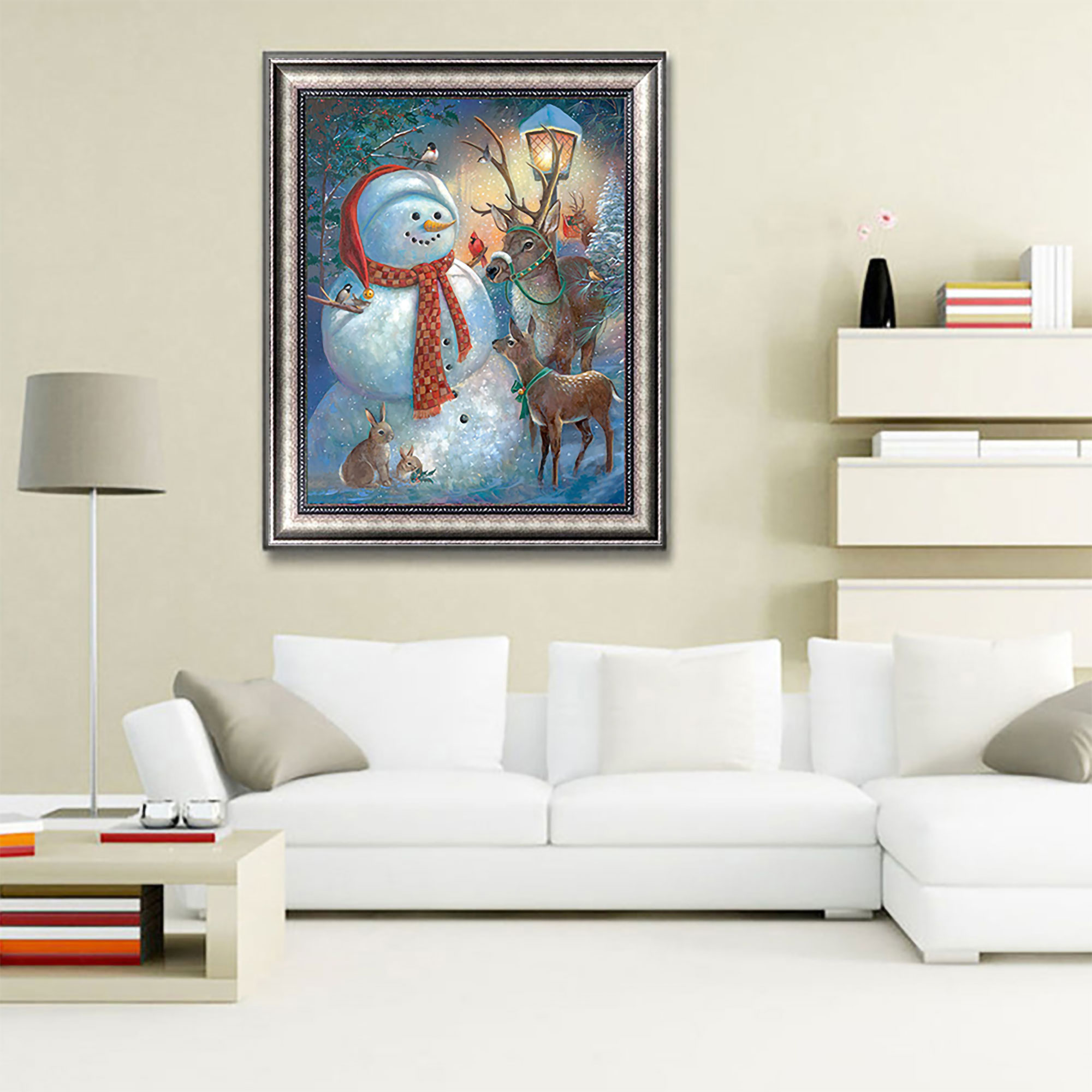 Christmas Gift 5D Diamond Painting Kits Festival Decor Full Drill Penguin Animal