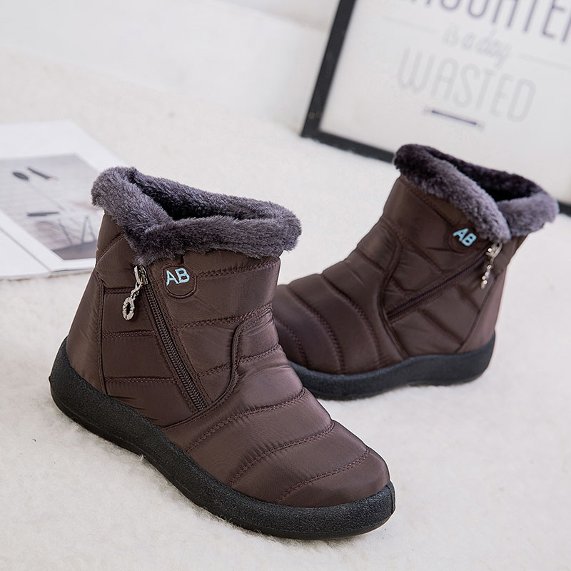 womens slip on ankle winter boots