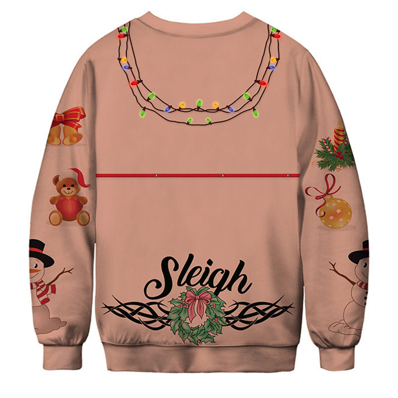 Unisex 3D Ugly Funny Sexy Sweater Ugly Women Men Xmas Pullover ...