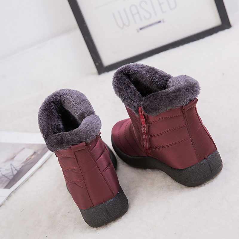 Ladies Women's Snow Ski Ankle Boots Winter Rain Thermal Fully Fur Lined Sizes