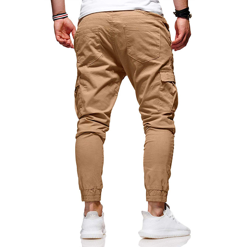 Men's Slim Fit Straight Leg Trousers Casual Pencil Jogger Cargo Pants Sweatpants 