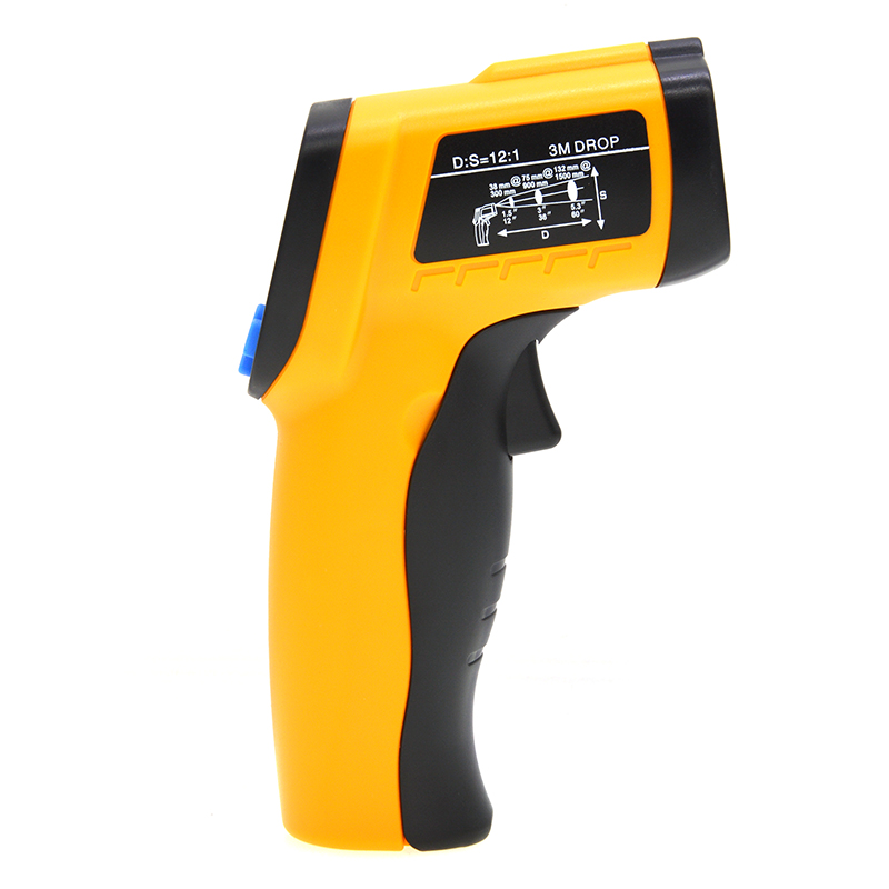 Handheld Digital LCD Non Contact Industrial Pyrometer Infrared ...
